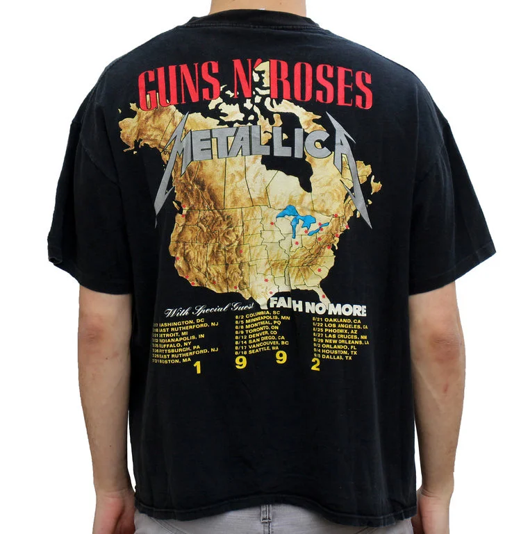 Vintage 1992 Metallica / Guns N Roses Tour Shirt (Size XL) — RootsBK